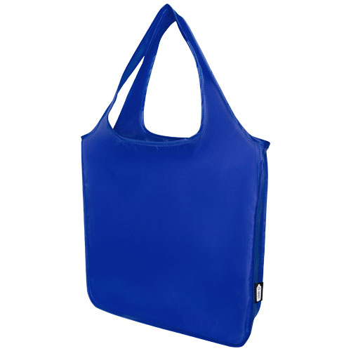 Grand sac shopping personnalisé RPET certifié GRS Ash Bleu royal